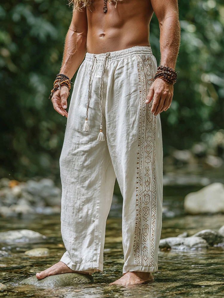 Men's Viking Summer Bohemian Tribal Casual Pants